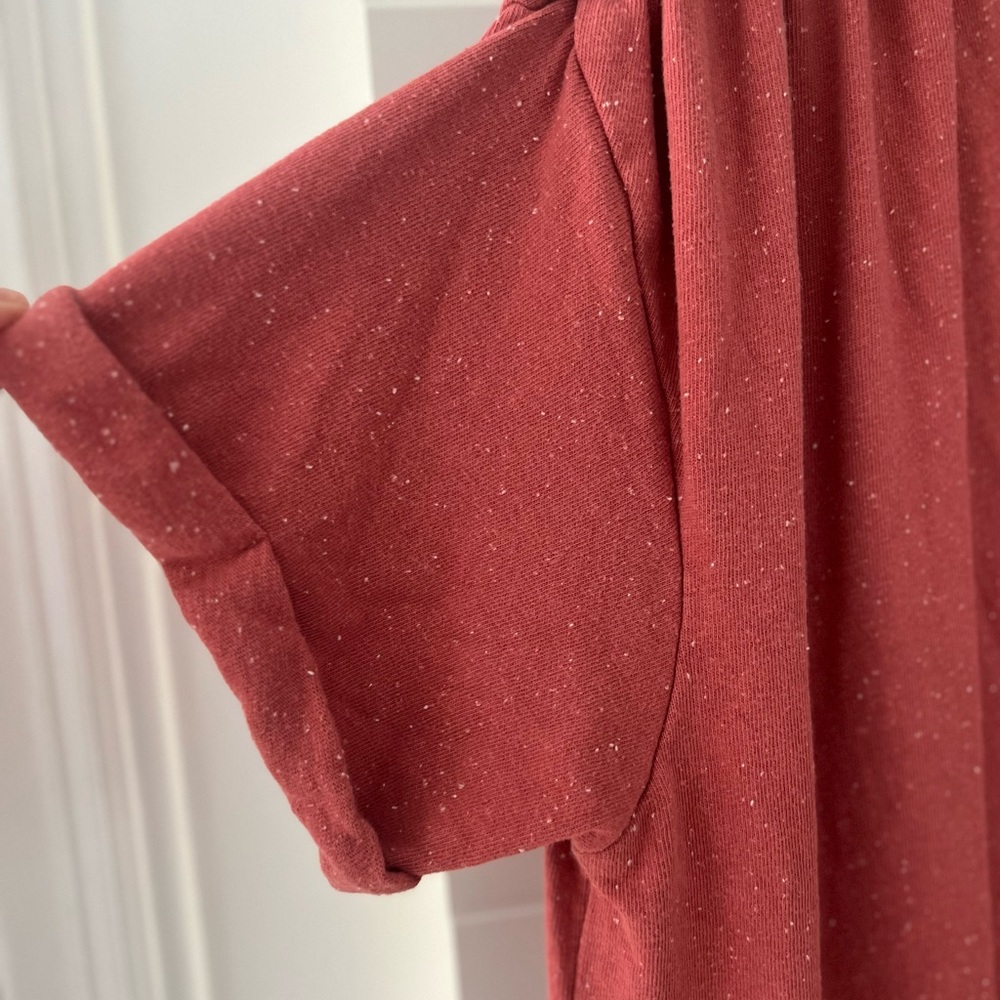 Free People Rust Red Button-Front Jumpsuit Romper - Picture 5 of 10